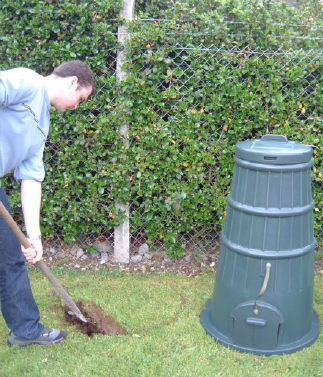 Step two of instructions for installing a Sturdy Recycone Composter